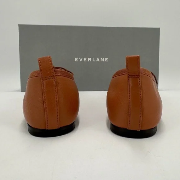 Everlane The Italian Leather Day Ballet Flats sz 5.5 Women's Sugar Almond Tan nb - Picture 2 of 4